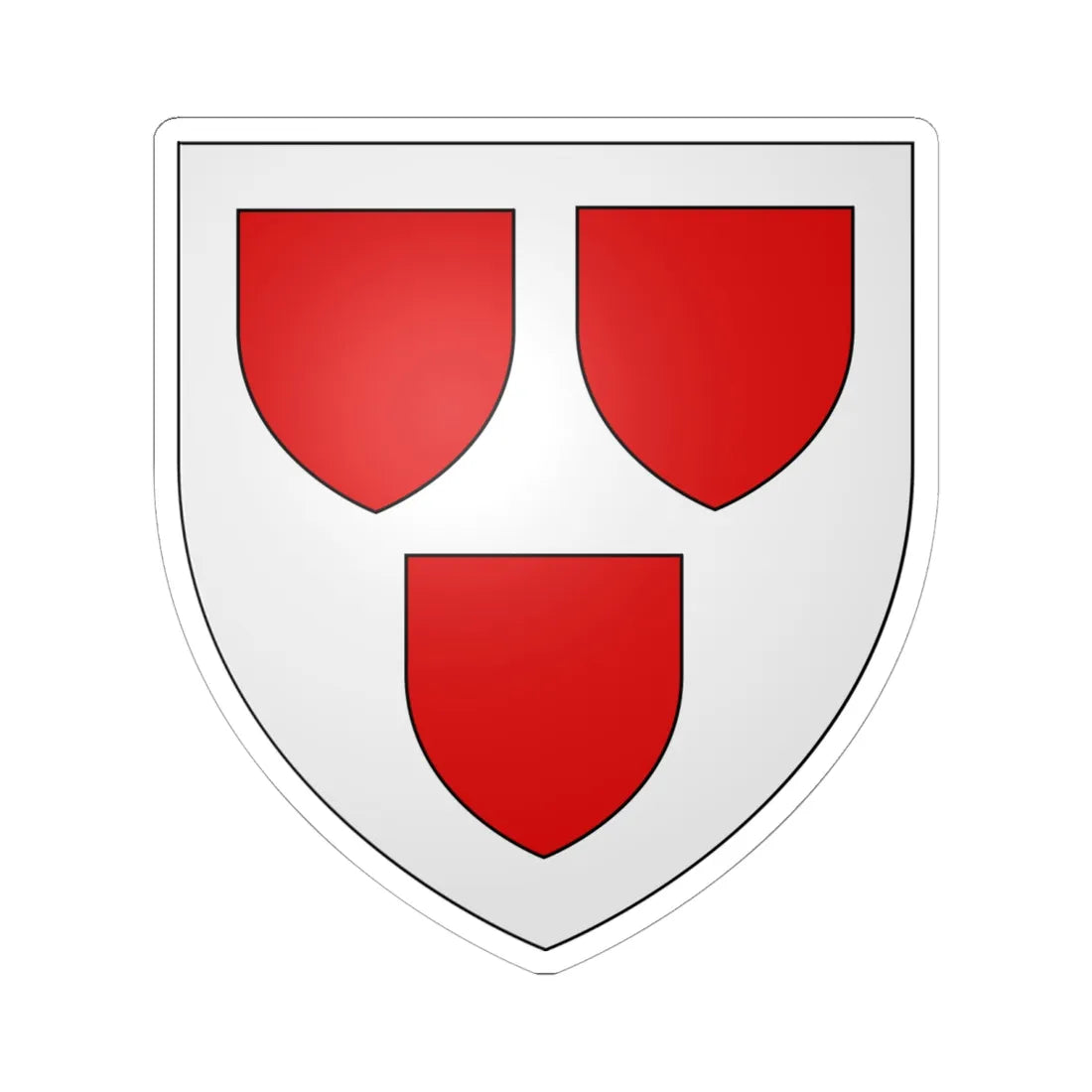 Blason Famille Hay (Scotland) (Coat of Arms) STICKER Vinyl Kiss-Cut Decal 6 Inch White - The Sticker Space