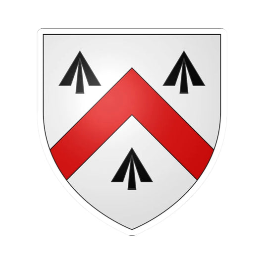 Blason famille irl Walsh (Ireland) (Coat of Arms) STICKER Vinyl Kiss-Cut Decal 2 Inch White - The Sticker Space