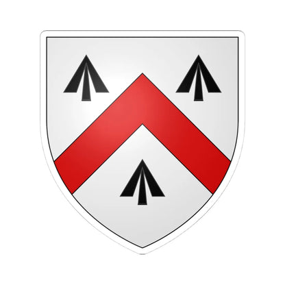 Blason famille irl Walsh (Ireland) (Coat of Arms) STICKER Vinyl Kiss-Cut Decal 4 Inch White - The Sticker Space