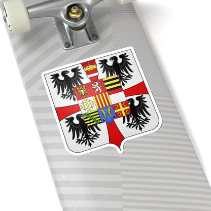 Blason famille it Gonzaga08 (Italy) (Coat of Arms) STICKER Vinyl Kiss-Cut Decal - The Sticker Space
