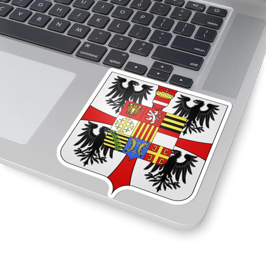 Blason famille it Gonzaga08 (Italy) (Coat of Arms) STICKER Vinyl Kiss-Cut Decal - The Sticker Space