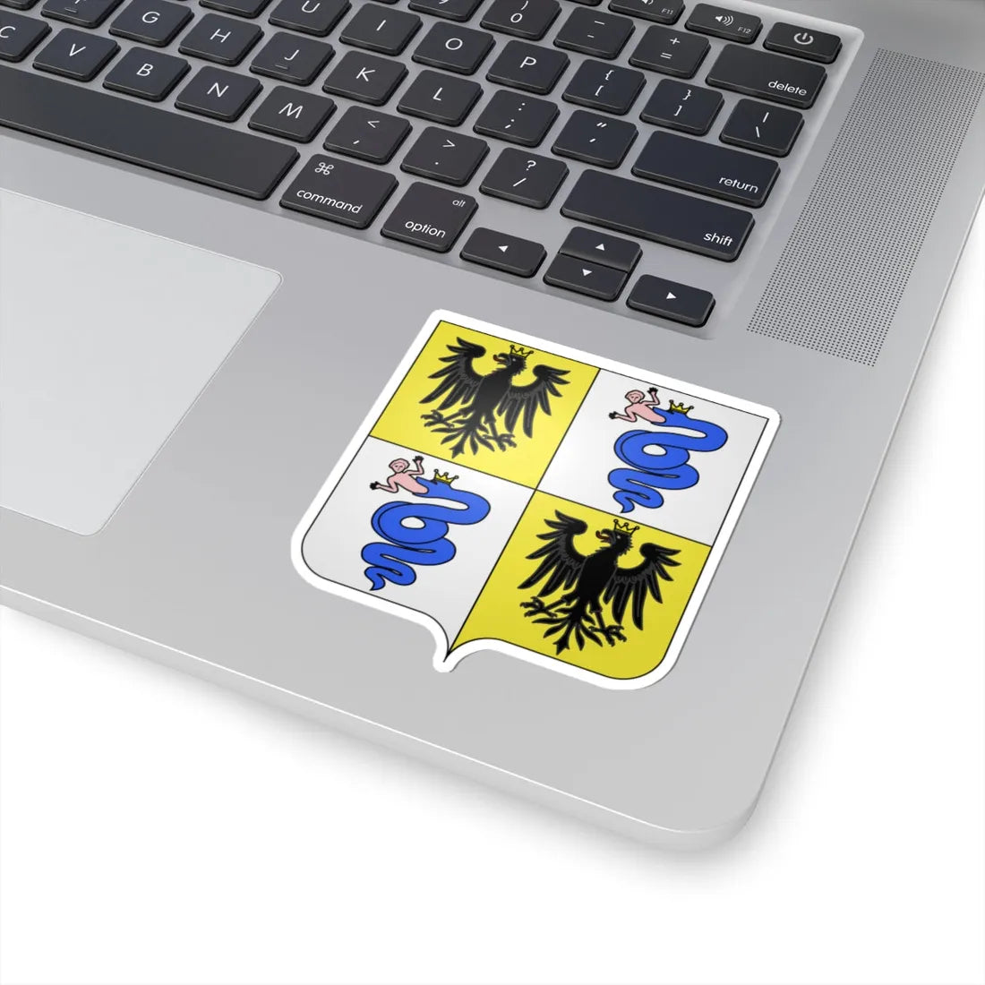 Blason famille it Sforza (Italy) (Coat of Arms) STICKER Vinyl Kiss-Cut Decal - The Sticker Space