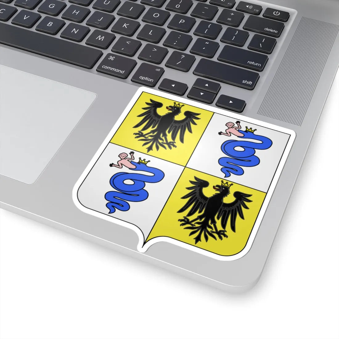 Blason famille it Sforza (Italy) (Coat of Arms) STICKER Vinyl Kiss-Cut Decal - The Sticker Space