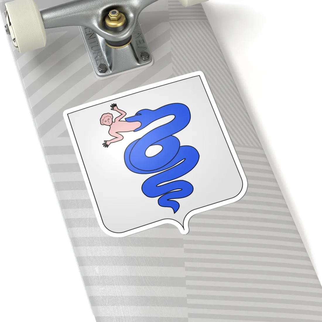 Blason famille it Visconti (Italy) (Coat of Arms) STICKER Vinyl Kiss-Cut Decal - The Sticker Space