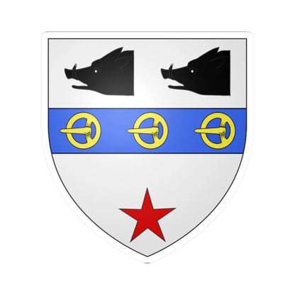 Blason Famille Labelle (Canada) (Coat of Arms) STICKER Vinyl Kiss-Cut Decal 2 Inch White - The Sticker Space