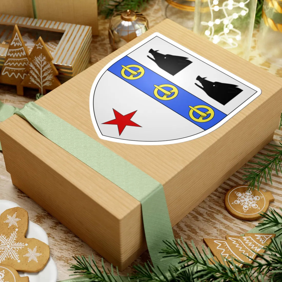 Blason Famille Labelle (Canada) (Coat of Arms) STICKER Vinyl Kiss-Cut Decal - The Sticker Space