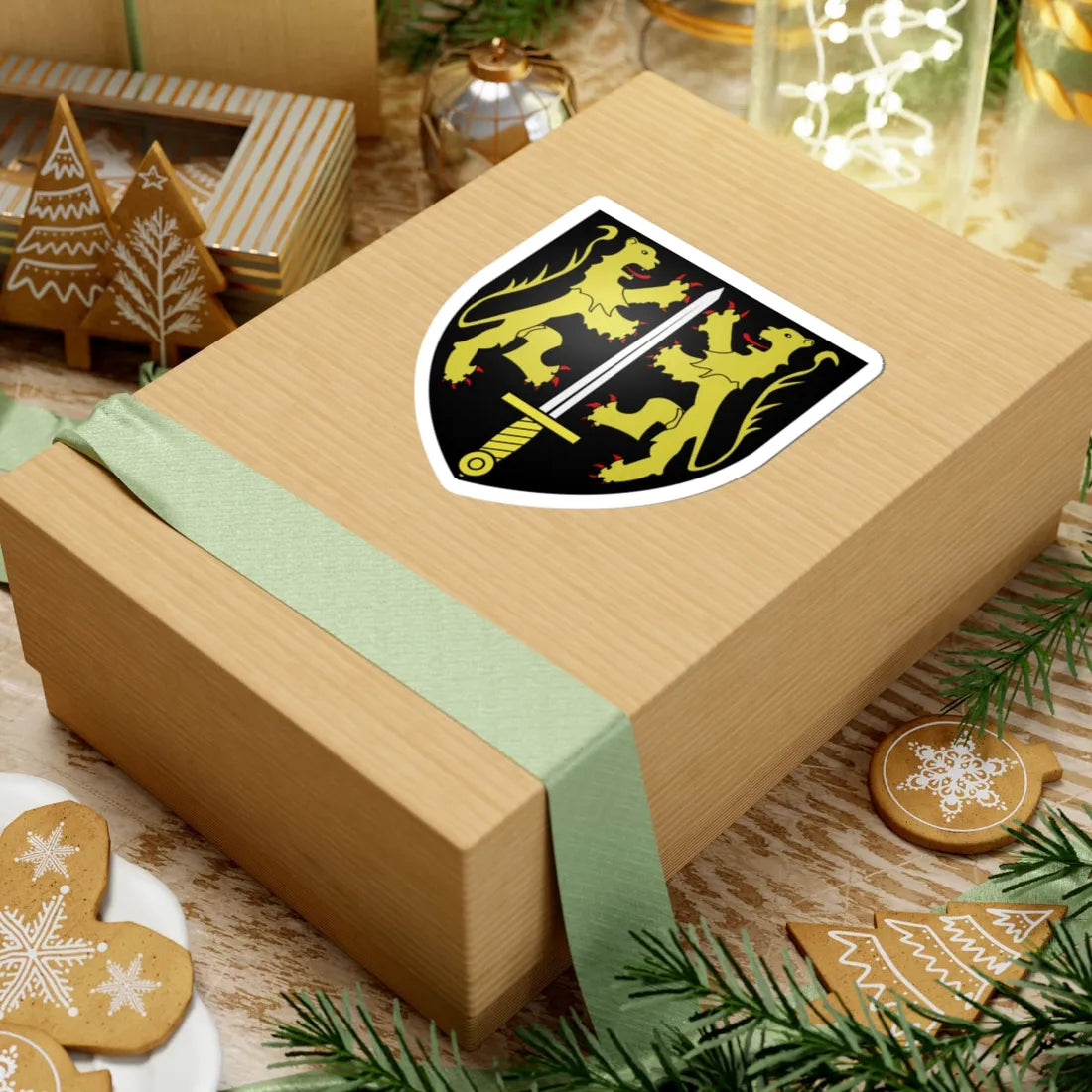 Blason Famille OCarroll (Ireland) (Coat of Arms) STICKER Vinyl Kiss-Cut Decal - The Sticker Space