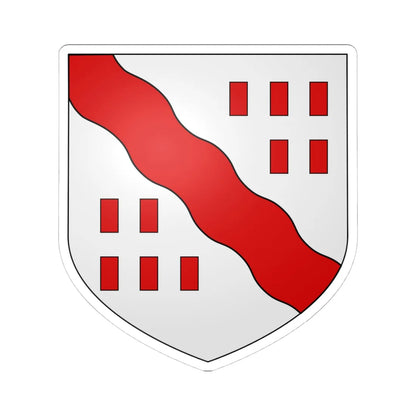 Blason Famille TKint (Belgium) (Coat of Arms) STICKER Vinyl Kiss-Cut Decal 4 Inch White - The Sticker Space
