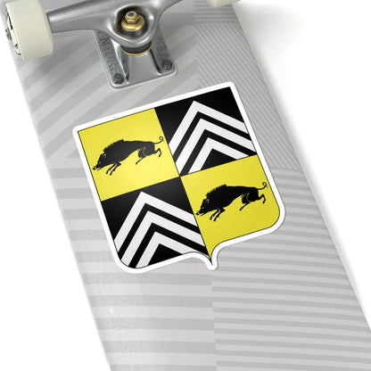 Blason famille Van de Werve (Belgium) (Coat of Arms) STICKER Vinyl Kiss-Cut Decal - The Sticker Space