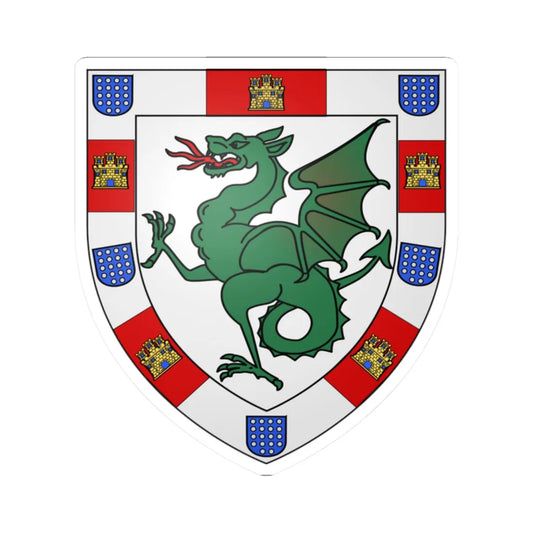 Blason Ferdinand de Portugal (Portugal) (Coat of Arms) STICKER Vinyl Kiss-Cut Decal 2 Inch White - The Sticker Space