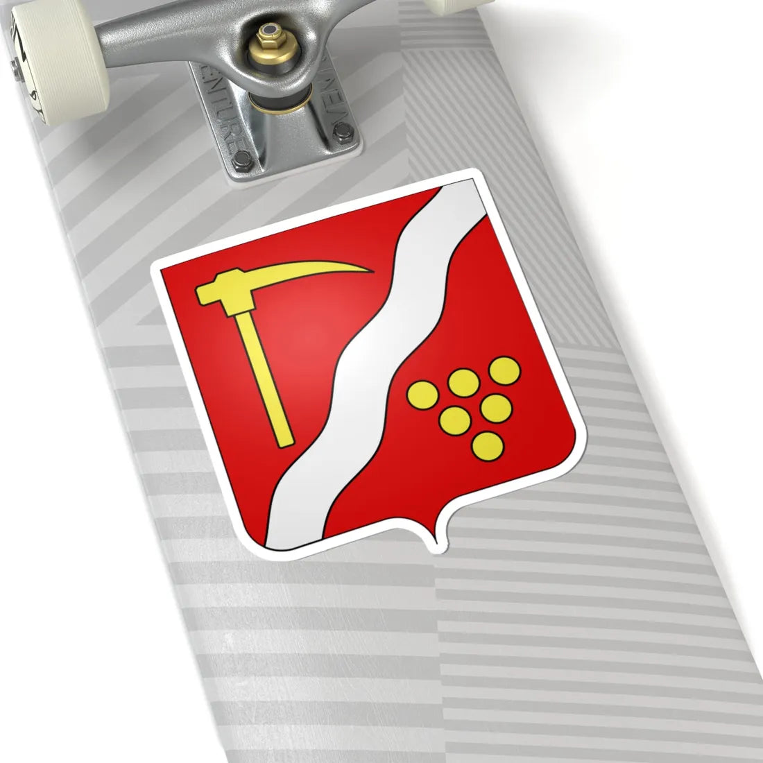 Blason Flémalle (Belgium) (Coat of Arms) STICKER Vinyl Kiss-Cut Decal - The Sticker Space