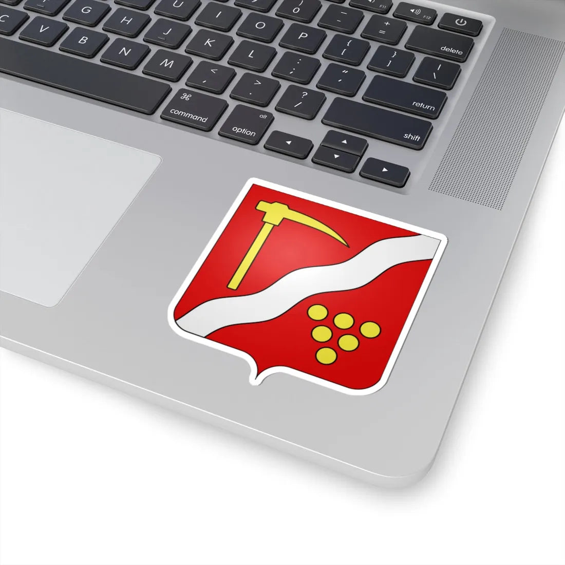 Blason Flémalle (Belgium) (Coat of Arms) STICKER Vinyl Kiss-Cut Decal - The Sticker Space