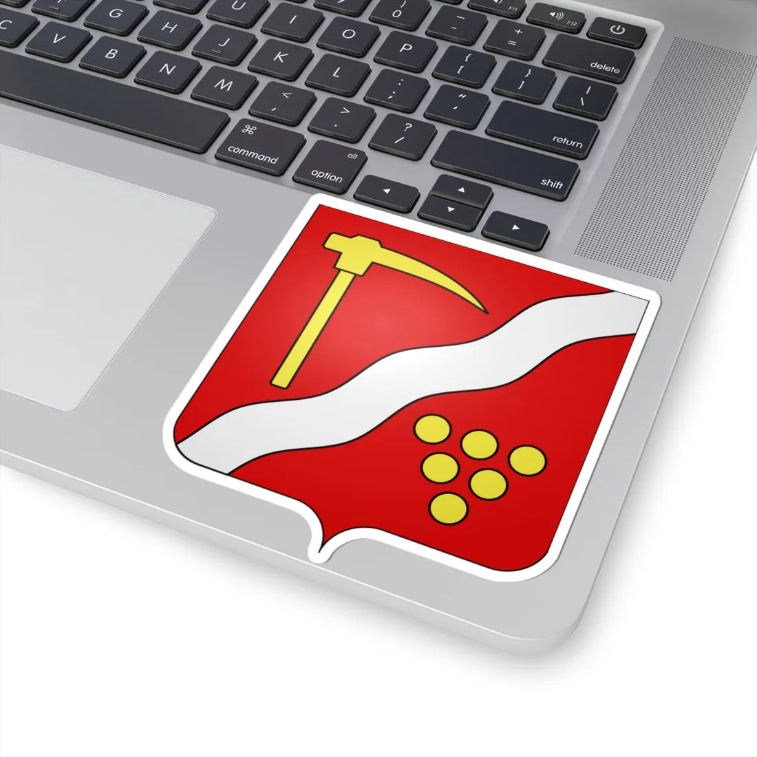 Blason Flémalle (Belgium) (Coat of Arms) STICKER Vinyl Kiss-Cut Decal - The Sticker Space
