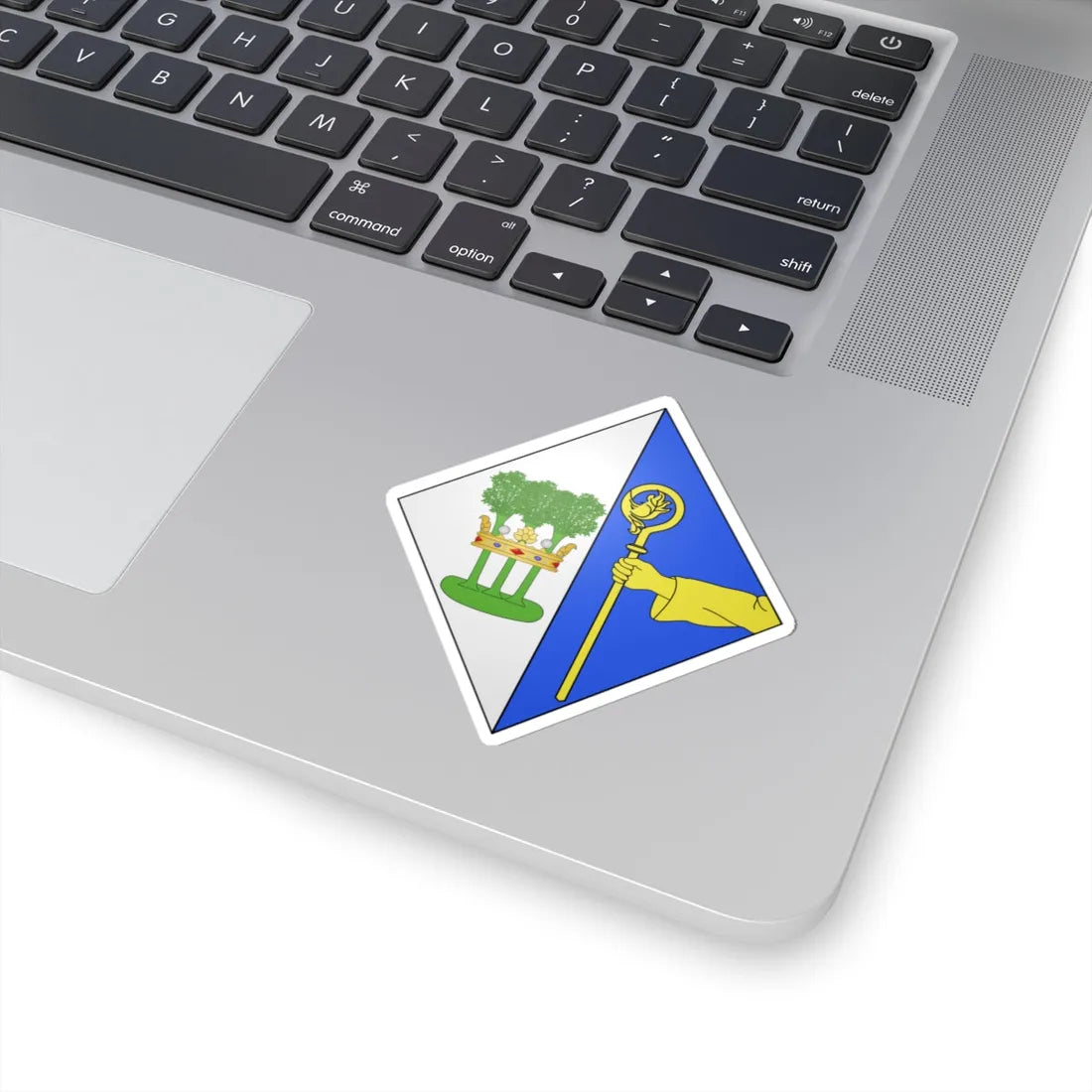Blason Forest (Belgium) (Coat of Arms) STICKER Vinyl Kiss-Cut Decal - The Sticker Space