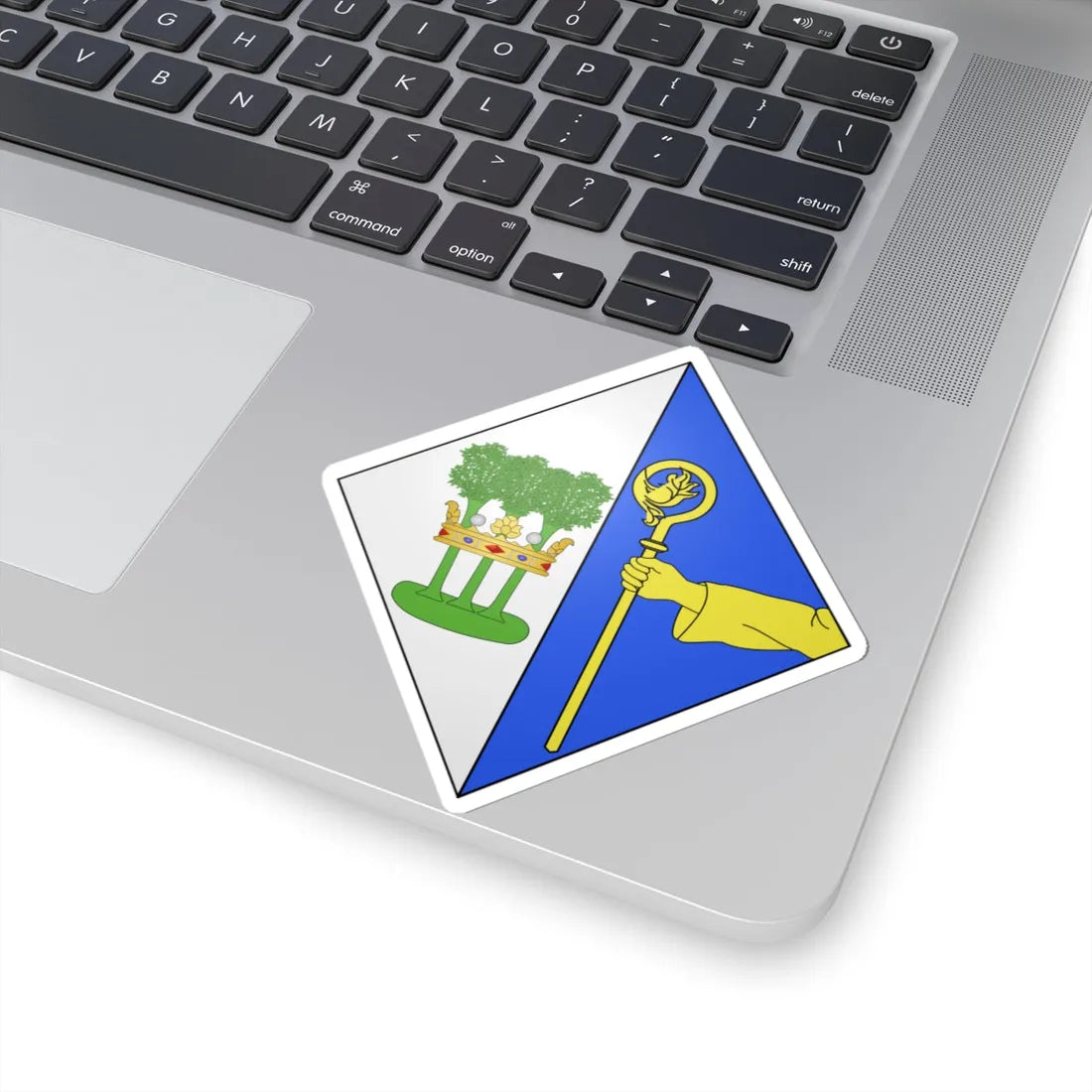 Blason Forest (Belgium) (Coat of Arms) STICKER Vinyl Kiss-Cut Decal - The Sticker Space
