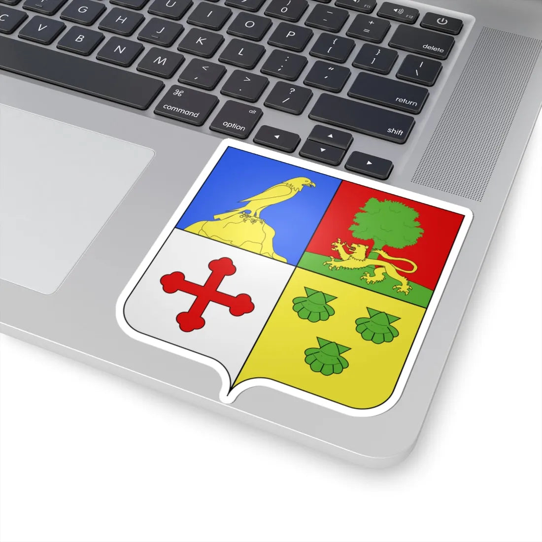 Blason Fr Abbadie-dItorrots Soule (Spain) (Coat of Arms) STICKER Vinyl Kiss-Cut Decal - The Sticker Space