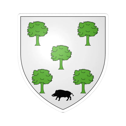 Blason Fr Abidabe Soule (Spain) (Coat of Arms) STICKER Vinyl Kiss-Cut Decal 3 Inch White - The Sticker Space