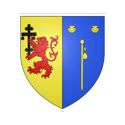 Blason Fr Ahetze Labourd (Spain) (Coat of Arms) STICKER Vinyl Kiss-Cut Decal 2 Inch White - The Sticker Space
