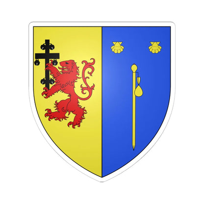 Blason Fr Ahetze Labourd (Spain) (Coat of Arms) STICKER Vinyl Kiss-Cut Decal 6 Inch White - The Sticker Space