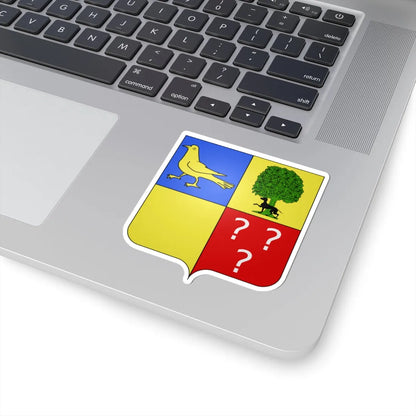 Blason Fr famille Abbadie Soule (Spain) (Coat of Arms) STICKER Vinyl Kiss-Cut Decal - The Sticker Space