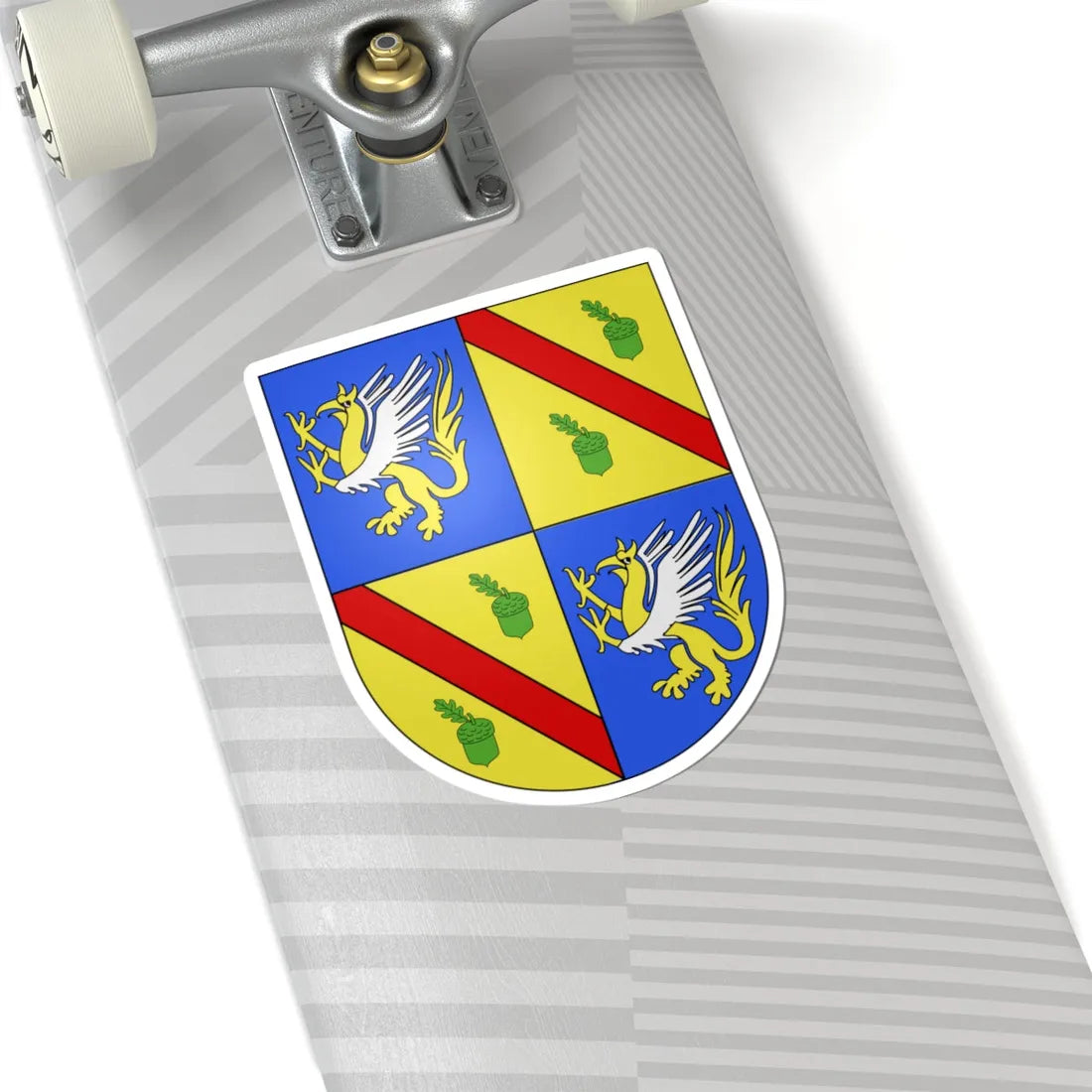 Blason Fr famille Abense Soule (Spain) (Coat of Arms) STICKER Vinyl Kiss-Cut Decal - The Sticker Space