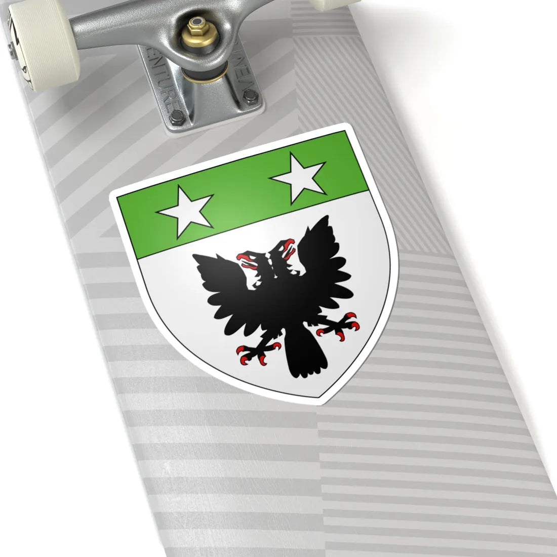 Blason Fr famille Acheson Labourd (Spain) (Coat of Arms) STICKER Vinyl Kiss-Cut Decal - The Sticker Space