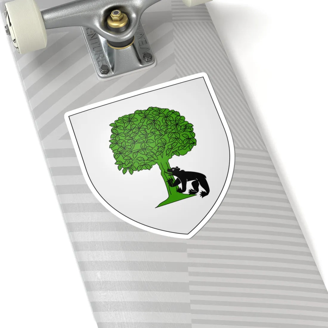 Blason Fr famille Aguerria Labourd (Spain) (Coat of Arms) STICKER Vinyl Kiss-Cut Decal - The Sticker Space