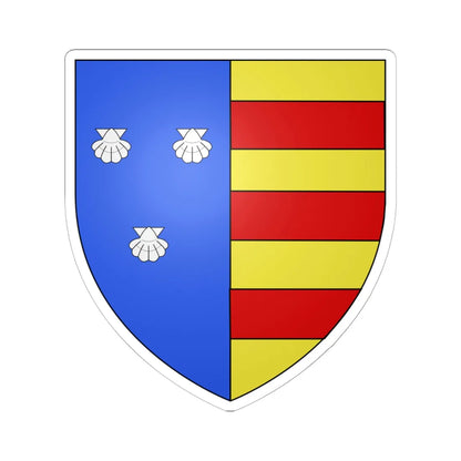 Blason Fr famille Ahaxe Cize (Spain) (Coat of Arms) STICKER Vinyl Kiss-Cut Decal 6 Inch White - The Sticker Space
