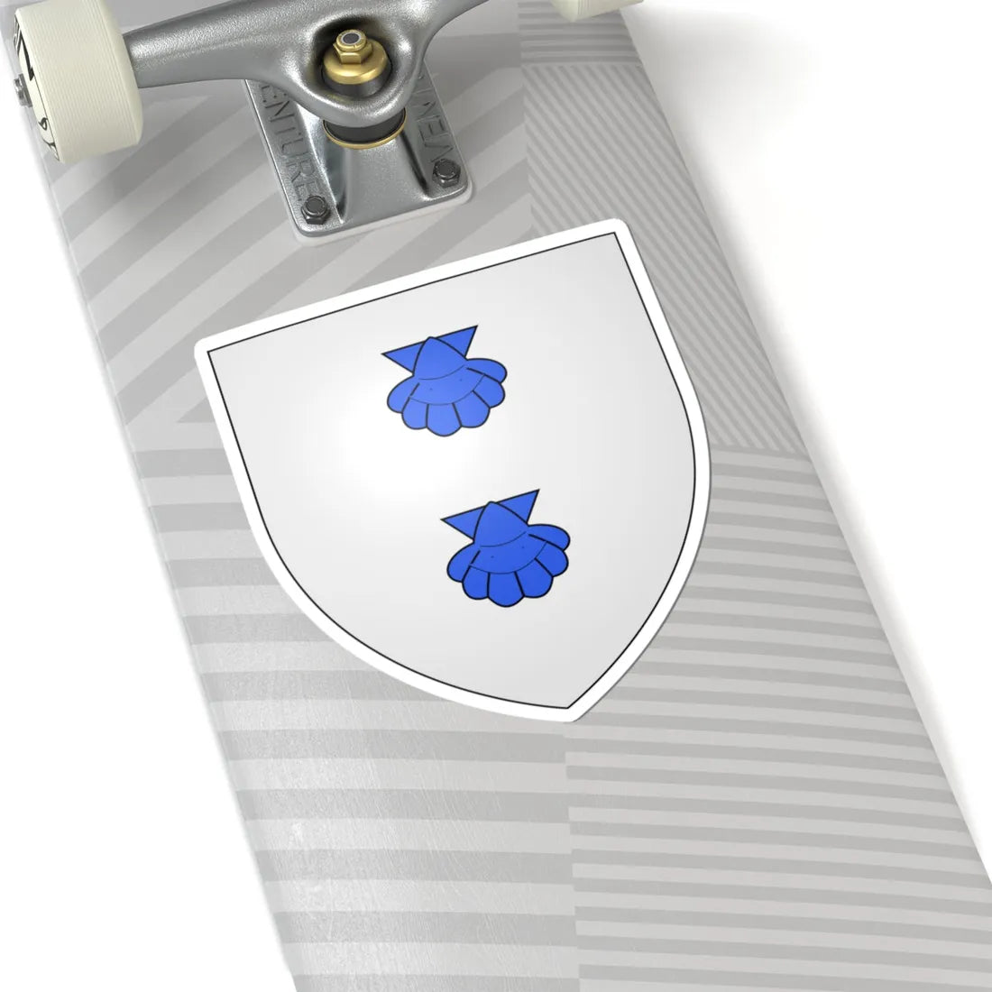 Blason Fr famille Ainciburu Labourd (Spain) (Coat of Arms) STICKER Vinyl Kiss-Cut Decal - The Sticker Space