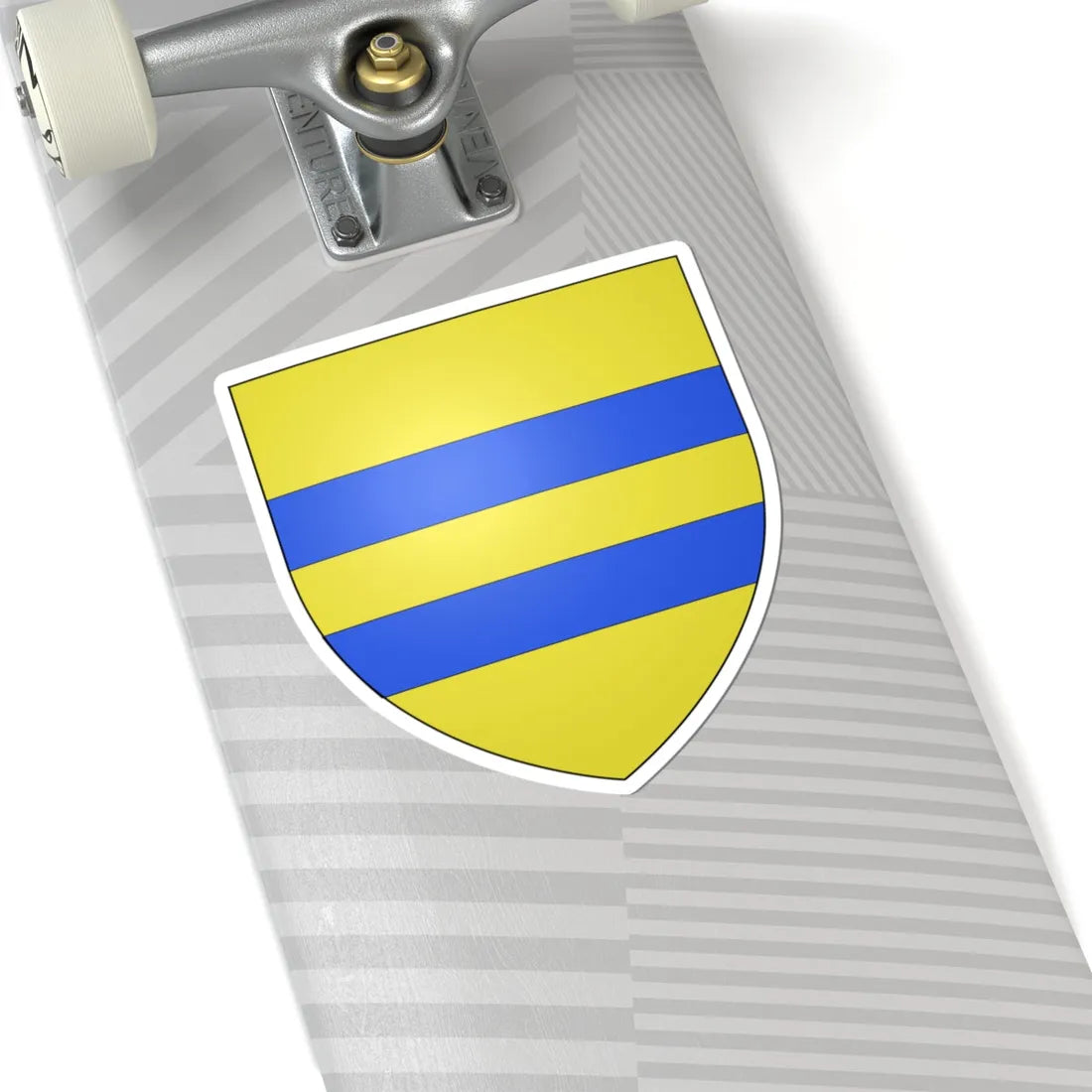 Blason Fr famille Alzu pays de Cize (Spain) (Coat of Arms) STICKER Vinyl Kiss-Cut Decal - The Sticker Space