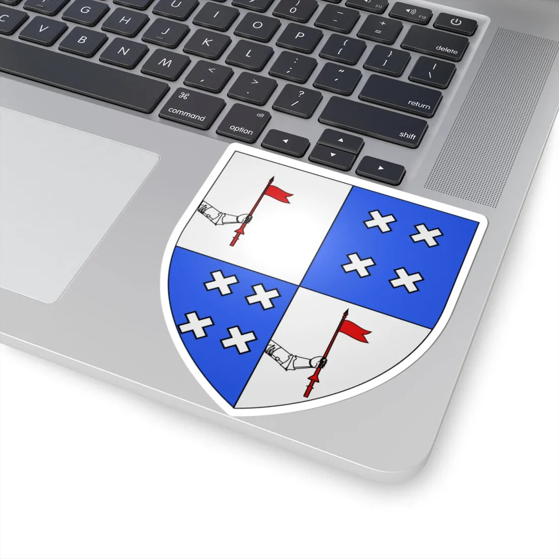 Blason Fr famille Amezaba Basse-Navarre (Spain) (Coat of Arms) STICKER Vinyl Kiss-Cut Decal - The Sticker Space
