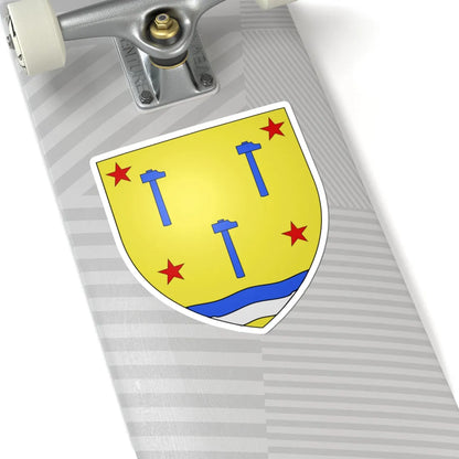 Blason Fr famille Anxuberro Labourd (Spain) (Coat of Arms) STICKER Vinyl Kiss-Cut Decal - The Sticker Space