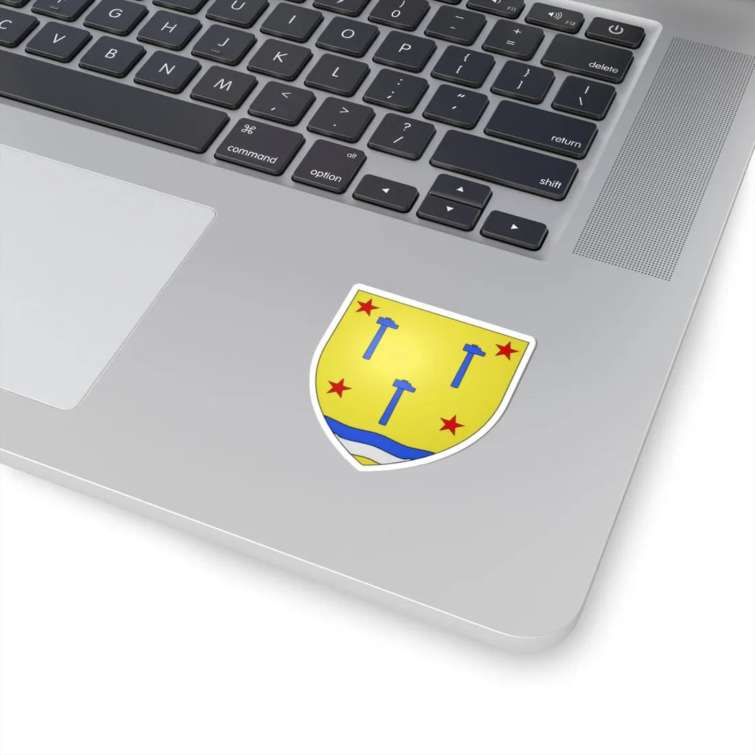 Blason Fr famille Anxuberro Labourd (Spain) (Coat of Arms) STICKER Vinyl Kiss-Cut Decal - The Sticker Space