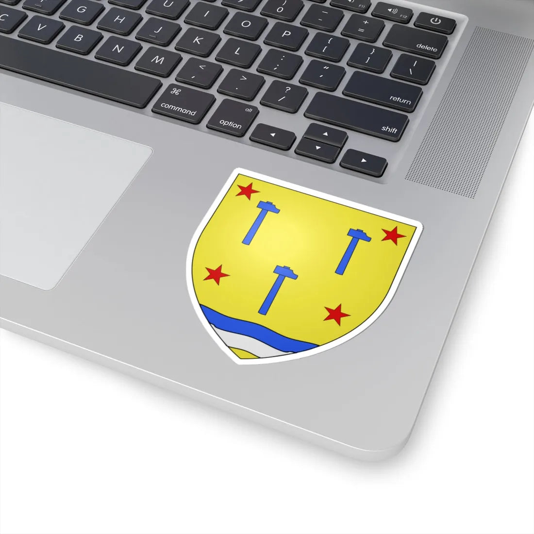 Blason Fr famille Anxuberro Labourd (Spain) (Coat of Arms) STICKER Vinyl Kiss-Cut Decal - The Sticker Space