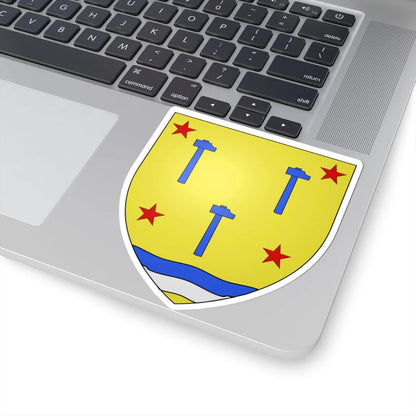 Blason Fr famille Anxuberro Labourd (Spain) (Coat of Arms) STICKER Vinyl Kiss-Cut Decal - The Sticker Space