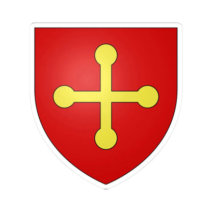 Blason Fr famille Apat Bussunaritz (Spain) (Coat of Arms) STICKER Vinyl Kiss-Cut Decal 3 Inch White - The Sticker Space