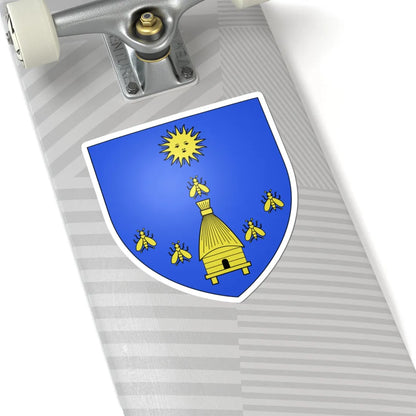 Blason Fr famille Arregui Labourd (Spain) (Coat of Arms) STICKER Vinyl Kiss-Cut Decal - The Sticker Space