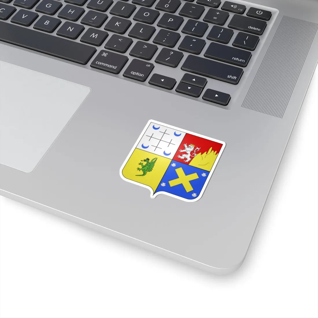 Blason Fr famille Arrocain Soule (Spain) (Coat of Arms) STICKER Vinyl Kiss-Cut Decal - The Sticker Space