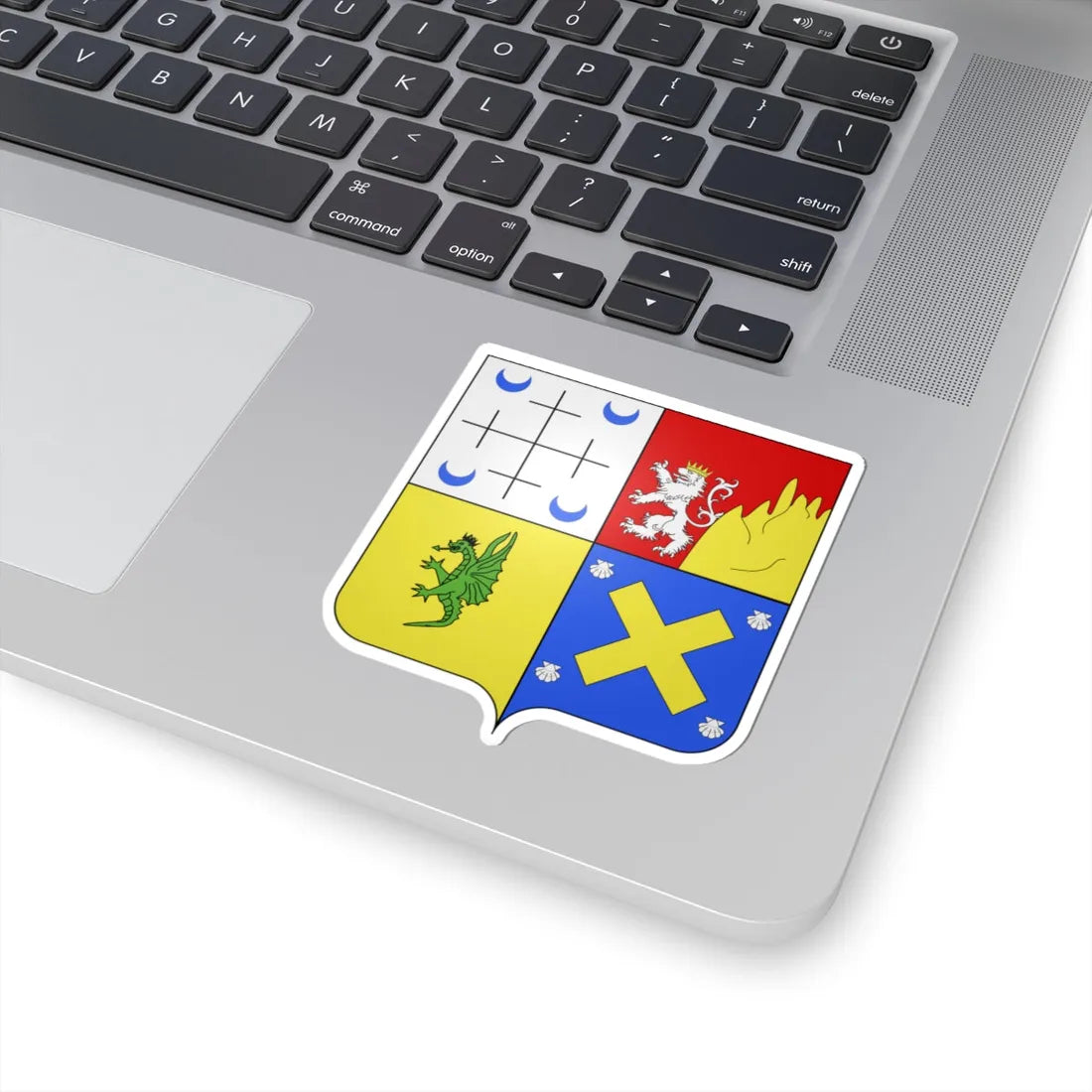 Blason Fr famille Arrocain Soule (Spain) (Coat of Arms) STICKER Vinyl Kiss-Cut Decal - The Sticker Space