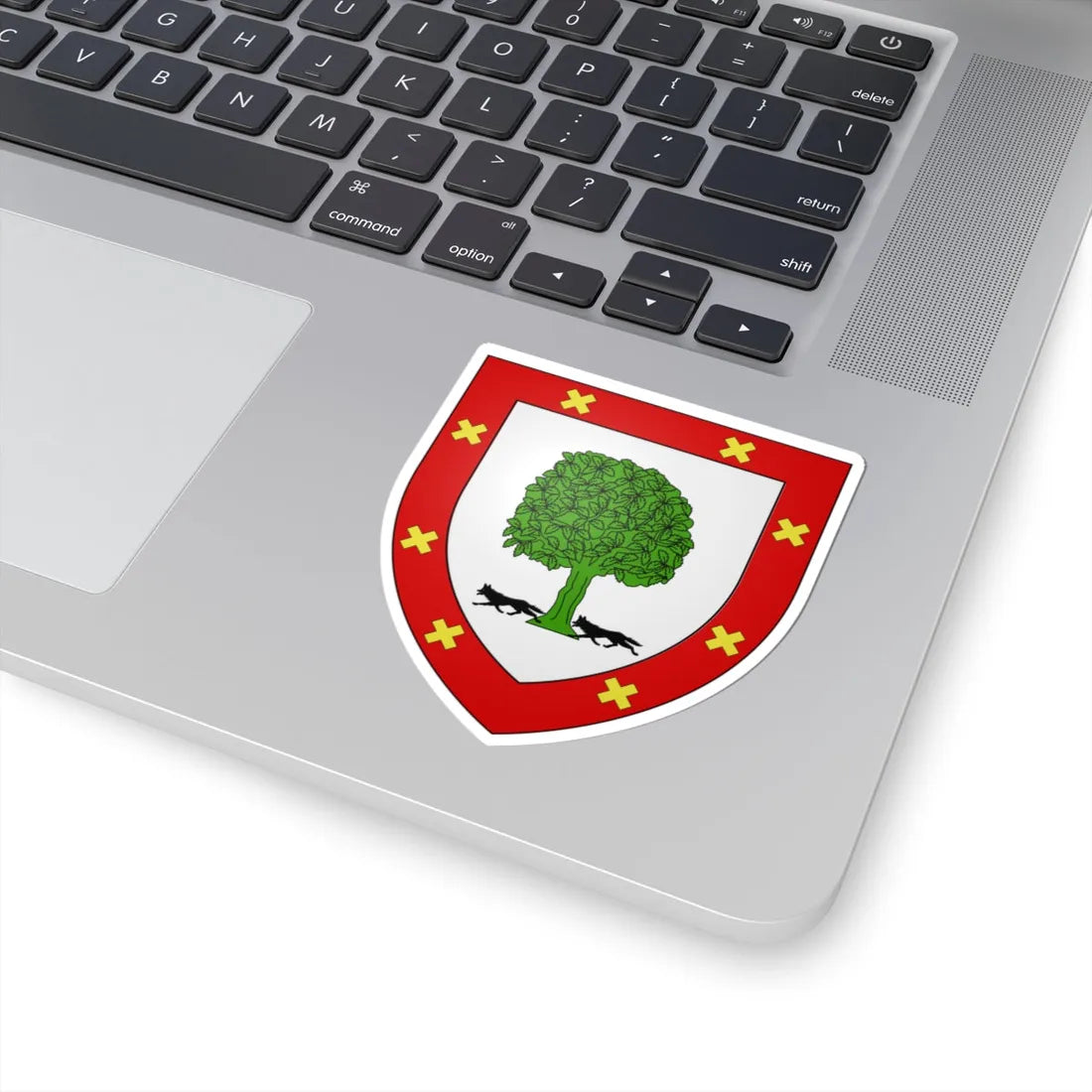 Blason Fr famille Arrospide Basse-Navarre (Spain) (Coat of Arms) STICKER Vinyl Kiss-Cut Decal - The Sticker Space