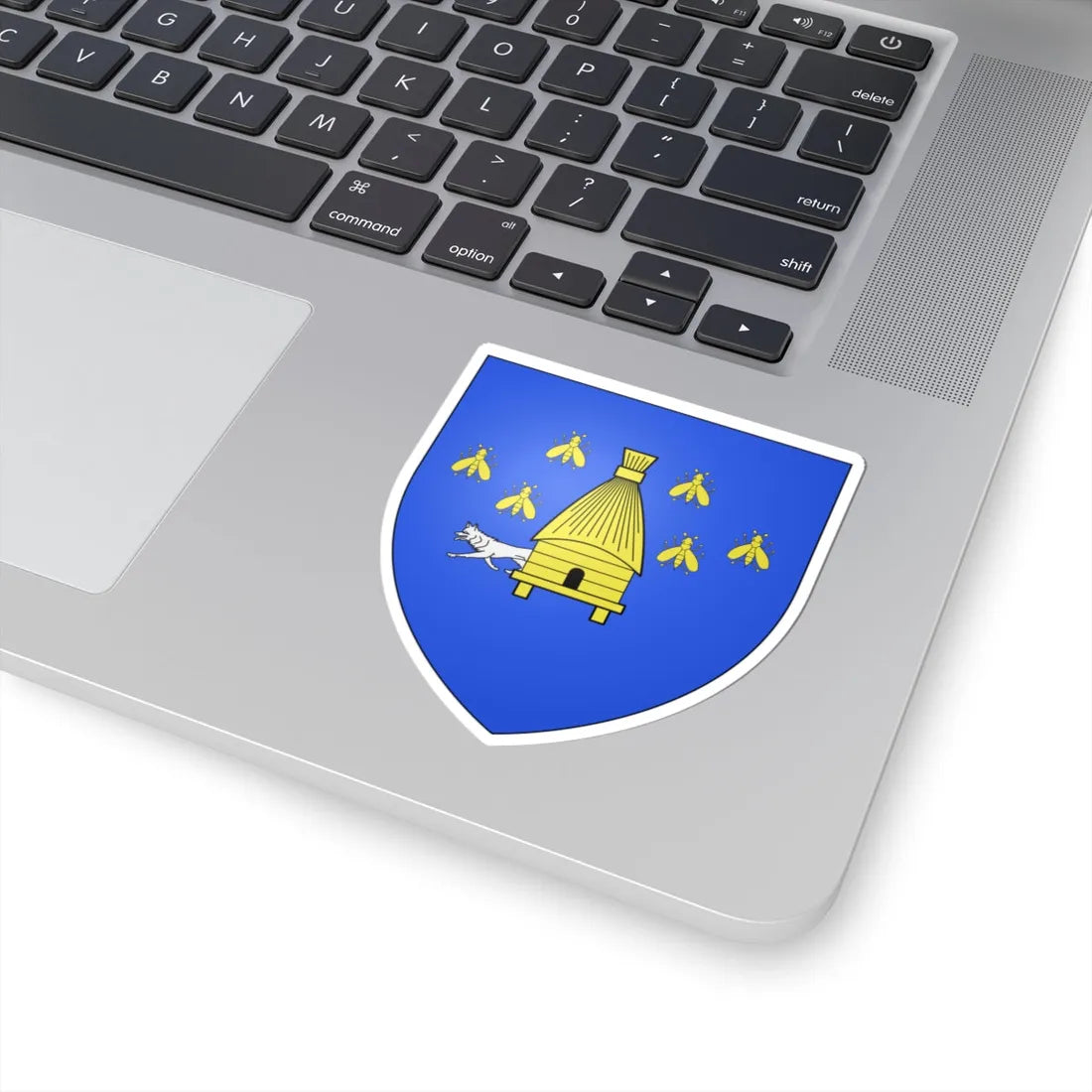 Blason Fr famille Athaguy Soule (Spain) (Coat of Arms) STICKER Vinyl Kiss-Cut Decal - The Sticker Space
