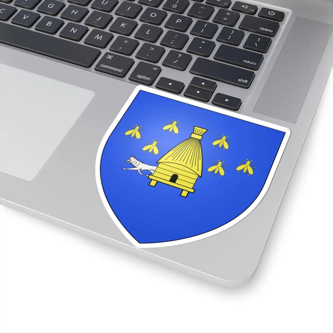 Blason Fr famille Athaguy Soule (Spain) (Coat of Arms) STICKER Vinyl Kiss-Cut Decal - The Sticker Space
