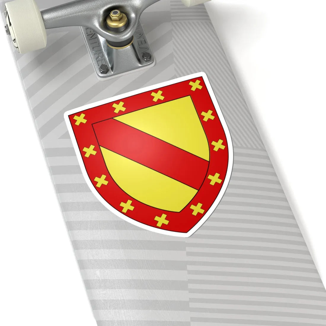 Blason Fr famille Azconbeguy Basse-Navarre (Spain) (Coat of Arms) STICKER Vinyl Kiss-Cut Decal - The Sticker Space