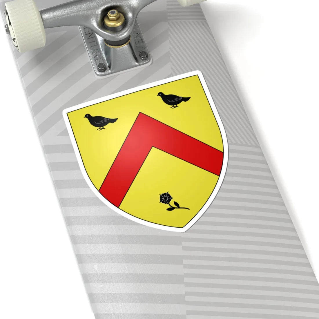 Blason Fr famille Bachoue Soule (Spain) (Coat of Arms) STICKER Vinyl Kiss-Cut Decal - The Sticker Space