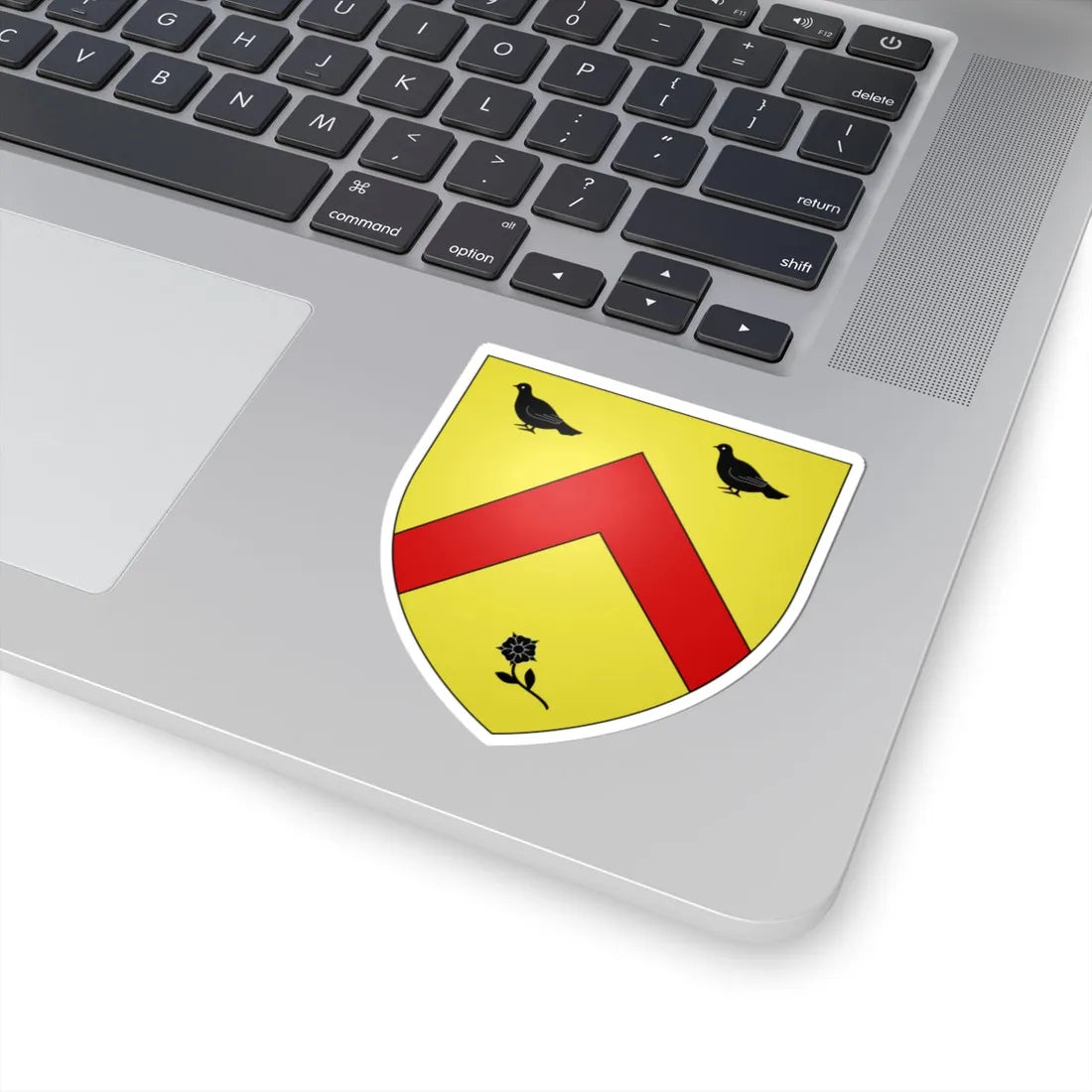 Blason Fr famille Bachoue Soule (Spain) (Coat of Arms) STICKER Vinyl Kiss-Cut Decal - The Sticker Space