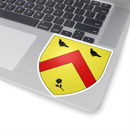 Blason Fr famille Bachoue Soule (Spain) (Coat of Arms) STICKER Vinyl Kiss-Cut Decal - The Sticker Space