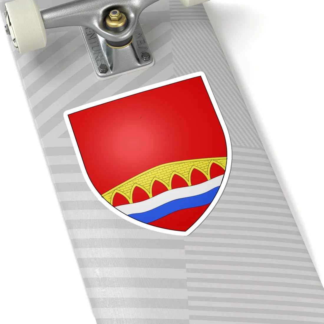 Blason Fr famille Barbier Labourd (Spain) (Coat of Arms) STICKER Vinyl Kiss-Cut Decal - The Sticker Space