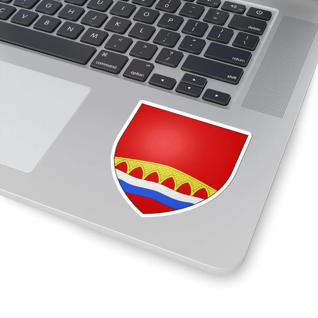 Blason Fr famille Barbier Labourd (Spain) (Coat of Arms) STICKER Vinyl Kiss-Cut Decal - The Sticker Space