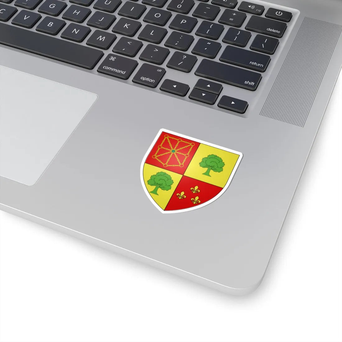 Blason Fr famille Bardaverrin Basse-Navarre (Spain) (Coat of Arms) STICKER Vinyl Kiss-Cut Decal - The Sticker Space