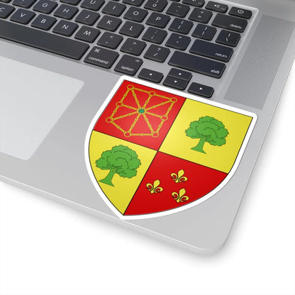 Blason Fr famille Bardaverrin Basse-Navarre (Spain) (Coat of Arms) STICKER Vinyl Kiss-Cut Decal - The Sticker Space